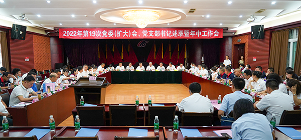 綿陽機(jī)場(chǎng)召開2022年第19次黨委（擴(kuò)大）會(huì)、黨支部書記述職暨年中工作會(huì).jpg